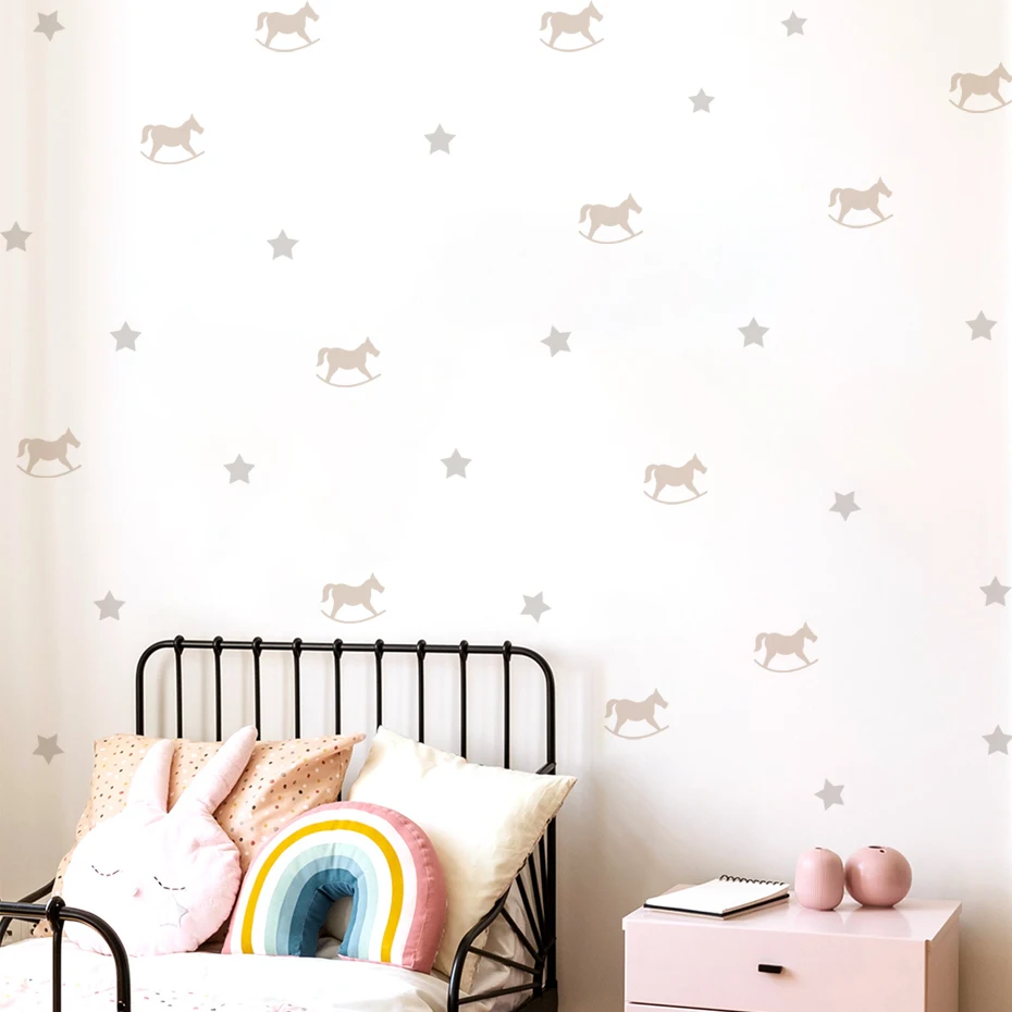 Boho Cartoon Wooden Horse Stars Wall Stickers Bear Deer Wall Decals for Kids Room Baby Nursery Room Bedroom Murals Home Decor
Boho Cartoon Wooden Horse Stars Wall Stickers Bear Deer Wall Decals for Kids Room Baby Nursery Room Bedroom Murals Home Decor