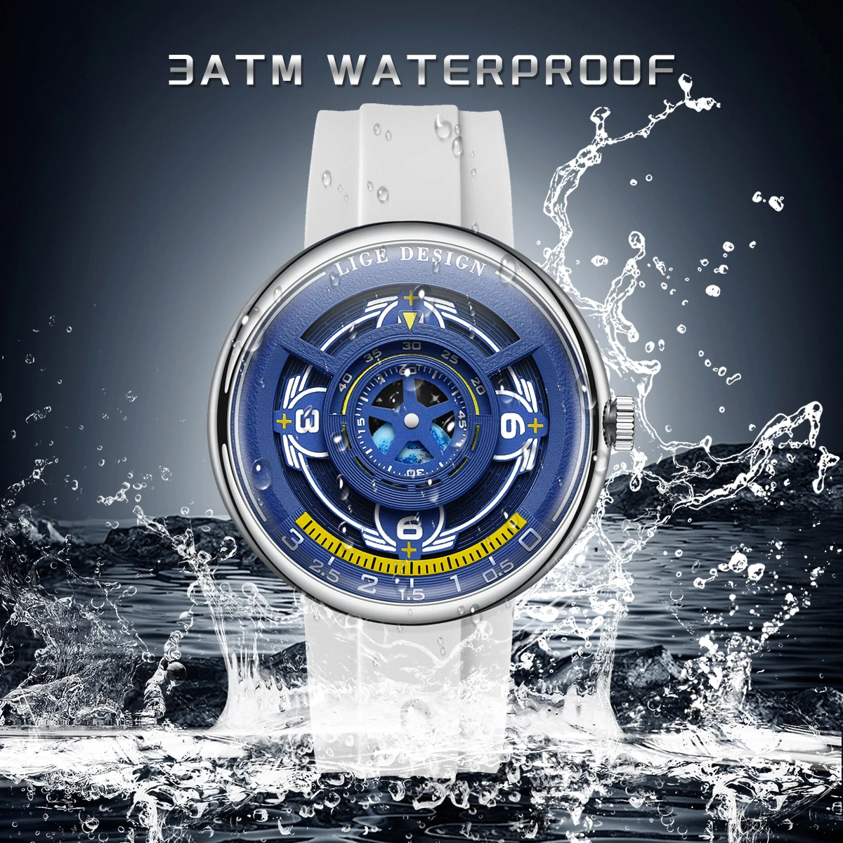 LIGE Outdoor Sports Quartz Man Watch Creative Earth Design Fashion Hollow Casual Silicone Luminous Waterproof Watches Male Reloj
LIGE Outdoor Sports Quartz Man Watch Creative Earth Design Fashion Hollow Casual Silicone Luminous Waterproof Watches Male Reloj