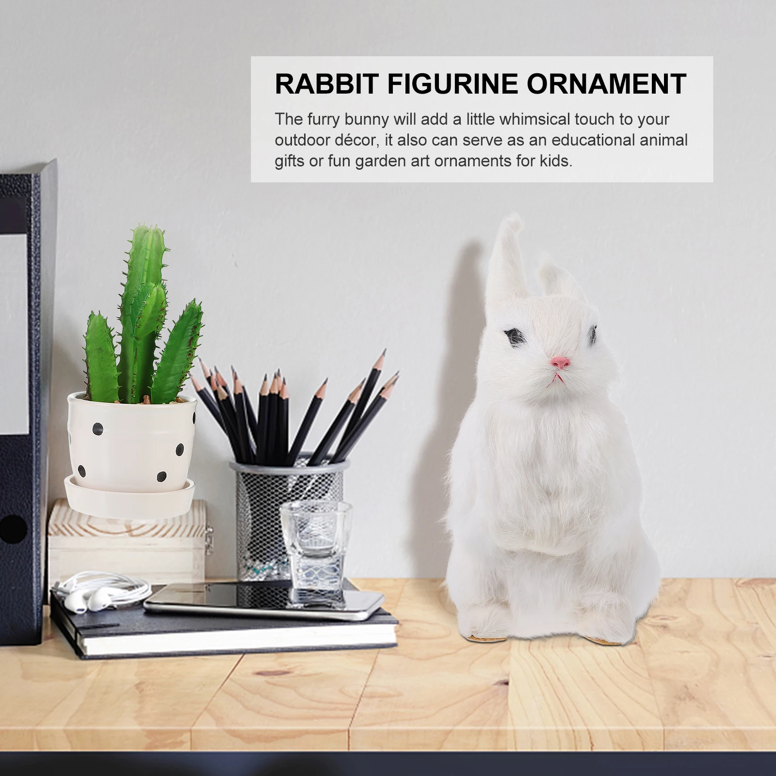 Simulated Rabbit Ornament Realistic Bunny Decor Statue Faux Plastic Home Garden Office Desktop Landscape Kids
Simulated Rabbit Ornament Realistic Bunny Decor Statue Faux Plastic Home Garden Office Desktop Landscape Kids