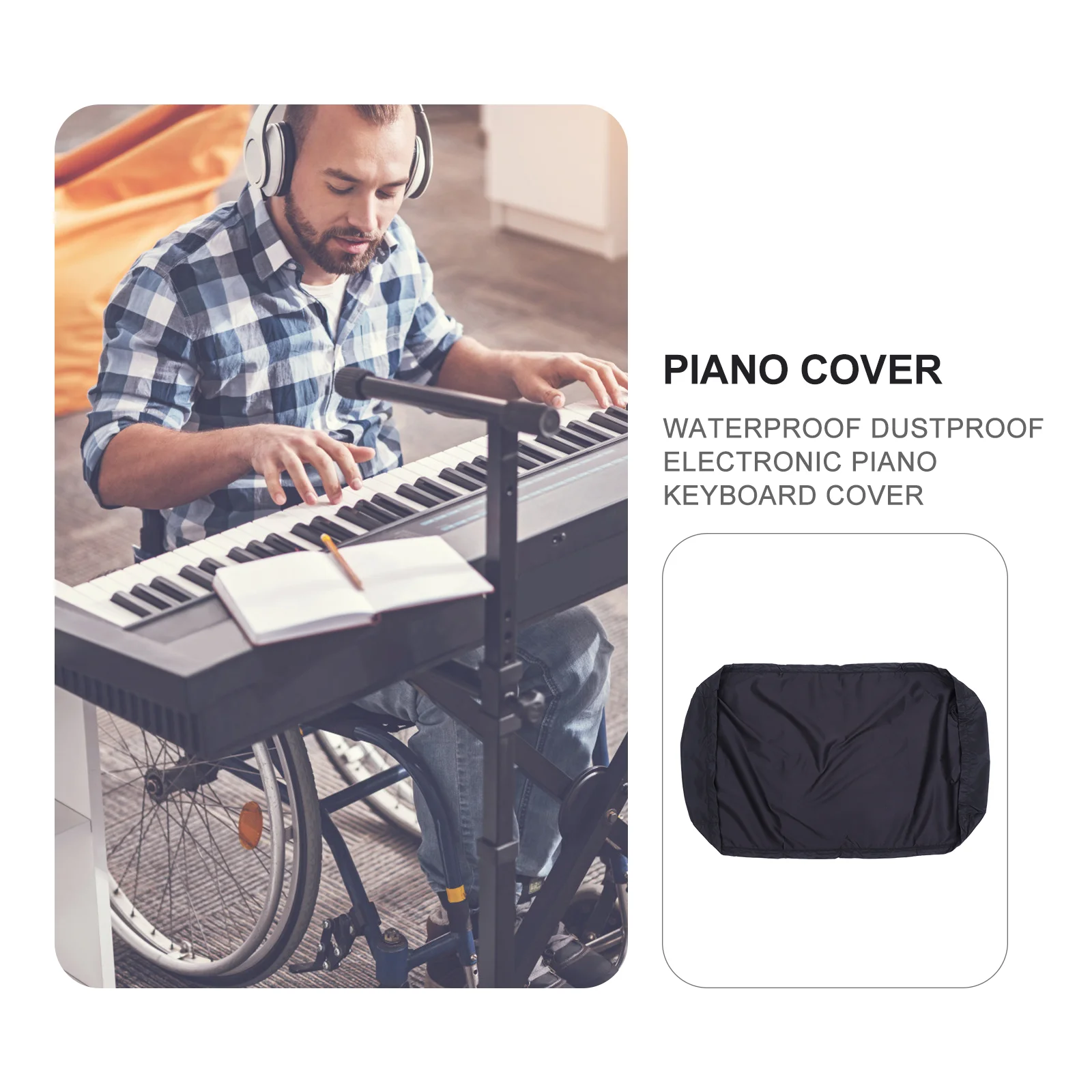 1Pcs Electronic Piano Keyboard Dust Cover Adjustable Waterproof Elastic Durable Piano Accessory Electronic Keyboard Cover
1Pcs Electronic Piano Keyboard Dust Cover Adjustable Waterproof Elastic Durable Piano Accessory Electronic Keyboard Cover