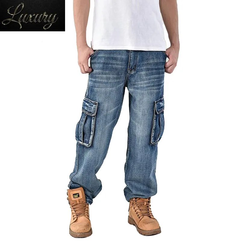 Men's Baggy Jeans Oversize Loose Large Size Fashion Streetwear Hip Hop Pants Multi Pockets Skateboard Cargo Male Denim Joggers
Men's Baggy Jeans Oversize Loose Large Size Fashion Streetwear Hip Hop Pants Multi Pockets Skateboard Cargo Male Denim Joggers