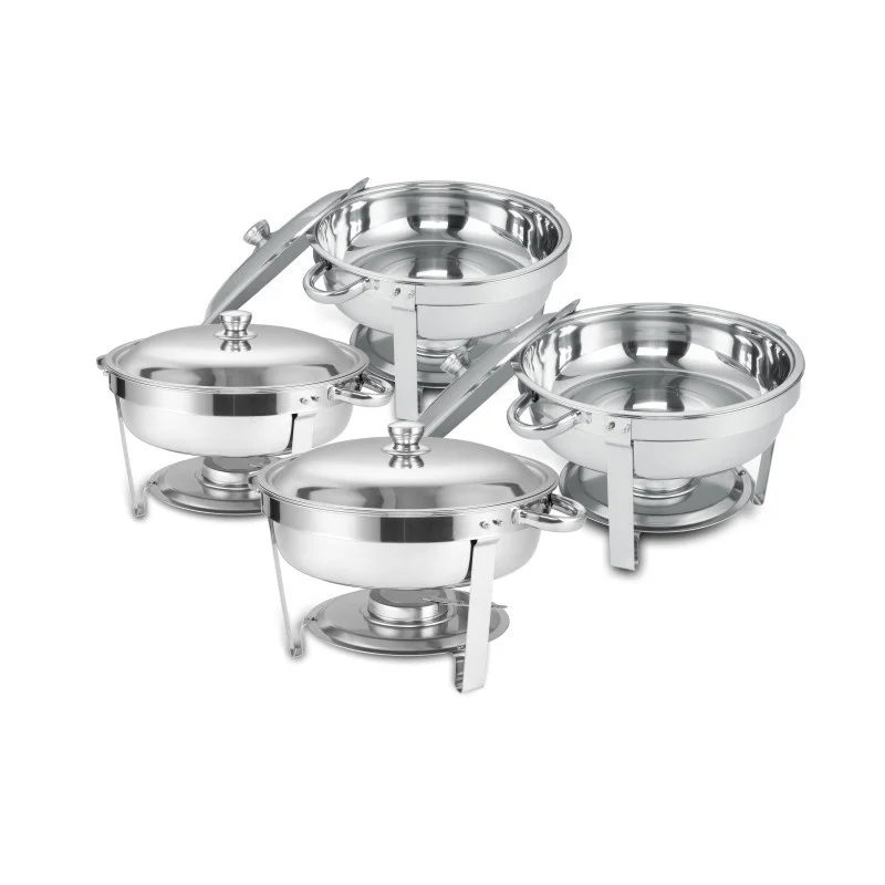 Round Buffet Serving Dish Set of 4 for Home and Outdoor Use
Round Buffet Serving Dish Set of 4 for Home and Outdoor Use