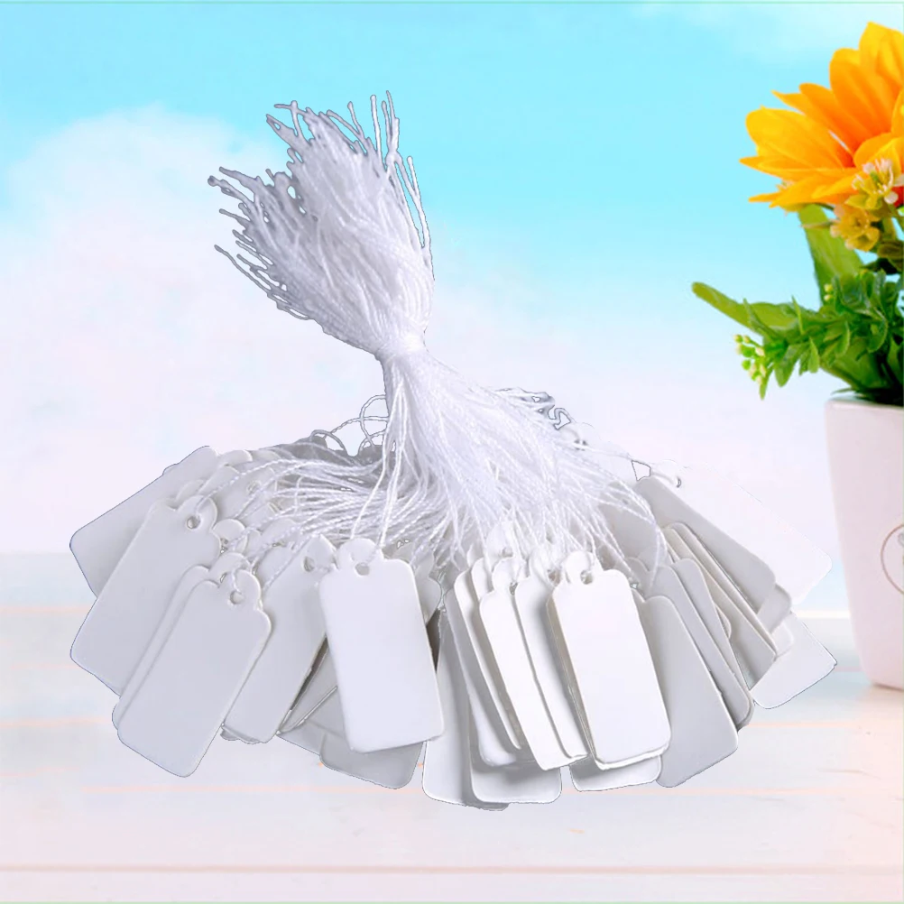 500 Pcs Price Tag Paper Jewelry Stickers White Labels Hanging Clothing Clothes Marking Hanger Tags Blank Labeling Display
500 Pcs Price Tag Paper Jewelry Stickers White Labels Hanging Clothing Clothes Marking Hanger Tags Blank Labeling Display