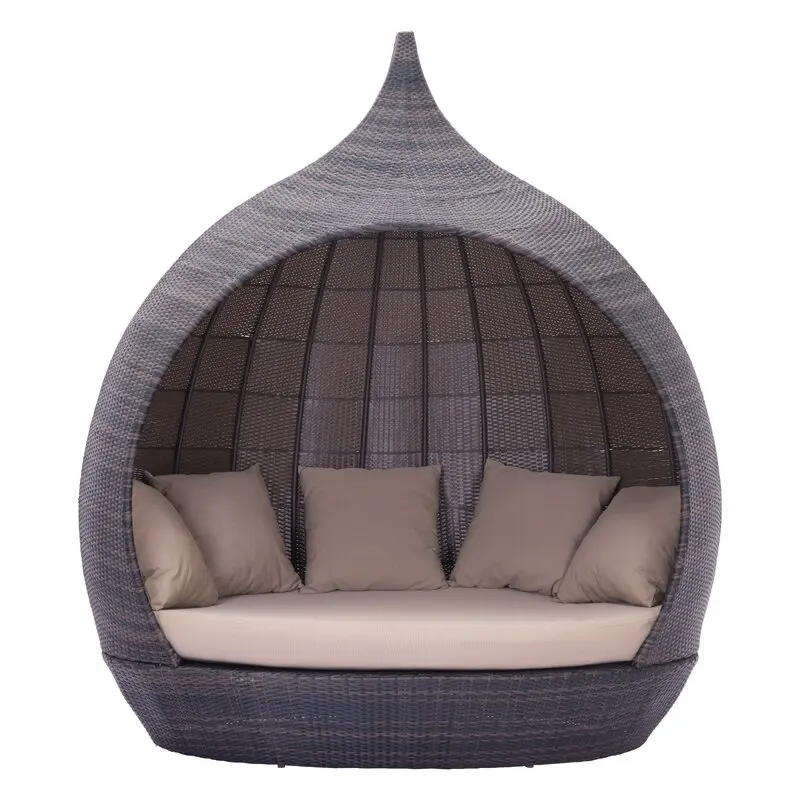 85.6-Inch Wide Outdoor Wicker Terrace Sofa Bed with Cushioned Patio Sofa
85.6-Inch Wide Outdoor Wicker Terrace Sofa Bed with Cushioned Patio Sofa