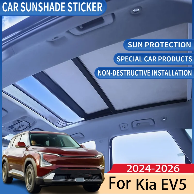 Car Roof Sunshade For Kia EV5 Accessorios 2026 2025 2024 Auto Electrostatic Adsorption Sunroof Sunshade Skylight Car Accessories
Car Roof Sunshade For Kia EV5 Accessorios 2026 2025 2024 Auto Electrostatic Adsorption Sunroof Sunshade Skylight Car Accessories