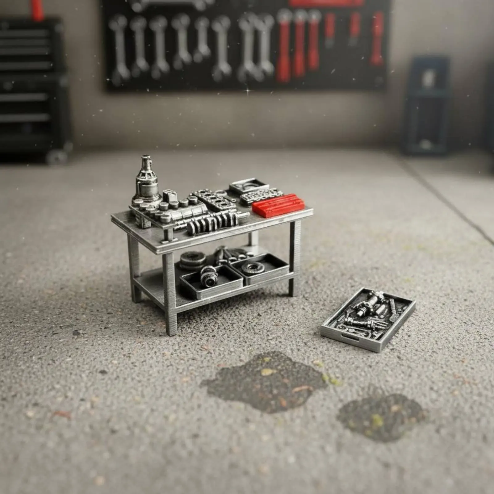 JDM Engine Workbench Model High Intricate Miniature Engine Assembly Table Display Scene Accessory for Hobbyists
JDM Engine Workbench Model High Intricate Miniature Engine Assembly Table Display Scene Accessory for Hobbyists