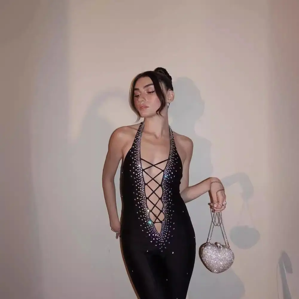 Модный сексуальный облегающий боди с высокой талией и стразами, длинные брюки из полиэстера, весна 2023, женское нижнее белье 
Модный сексуальный облегающий боди с высокой талией и стразами, длинные брюки из полиэстера, весна 2023, женское нижнее белье