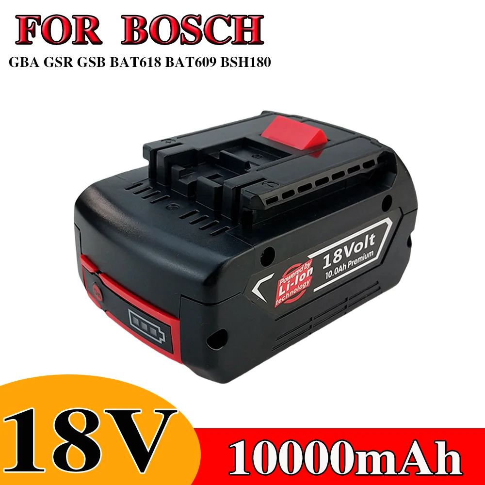 18V 10.0Ah lithium battery suitable for Bosch BAT609 BAT609G BAT618 BAT618G rechargeable power tool battery
18V 10.0Ah lithium battery suitable for Bosch BAT609 BAT609G BAT618 BAT618G rechargeable power tool battery