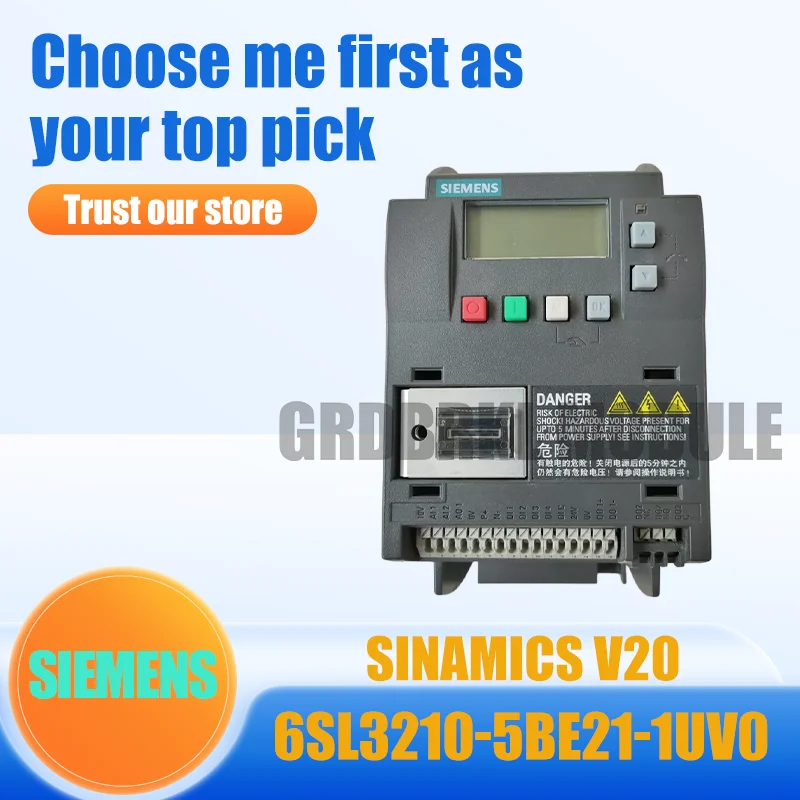 New Original SIEMENS 6SL3210-5BE21-1UV0 6SL3210-5BE21-1CV0 V20 1.1kW 400V Inverter
New Original SIEMENS 6SL3210-5BE21-1UV0 6SL3210-5BE21-1CV0 V20 1.1kW 400V Inverter