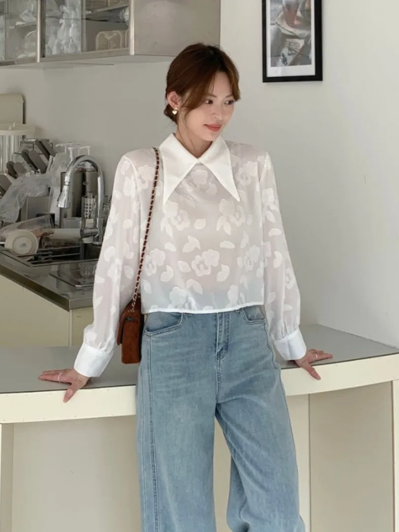Casual Long Sleeve Embroidered Shirt Women's Spring Autumn Winter Fashionable Sharp Collar Versatile Loose Fit Elegant Top
Casual Long Sleeve Embroidered Shirt Women's Spring Autumn Winter Fashionable Sharp Collar Versatile Loose Fit Elegant Top