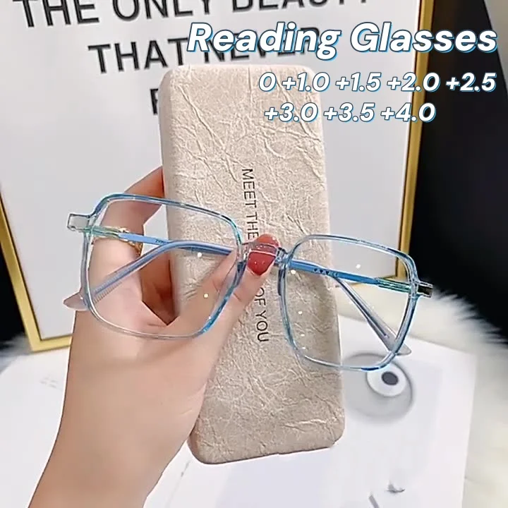 Oversized Frame Glasses Square Eyeglasses Reading Glasses Blue Light Blocking Eye Protection Clear Lens Reading Eyewear
Oversized Frame Glasses Square Eyeglasses Reading Glasses Blue Light Blocking Eye Protection Clear Lens Reading Eyewear