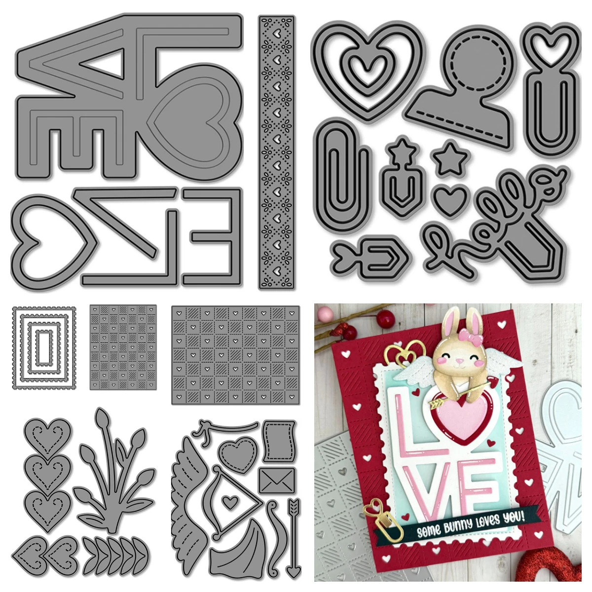 Build-A-Critter Valentine Accessories Dies Postage Rectangle Stackables Heart Blooms Dies Stencils Scrapbook Greeting Card Molds
Build-A-Critter Valentine Accessories Dies Postage Rectangle Stackables Heart Blooms Dies Stencils Scrapbook Greeting Card Molds