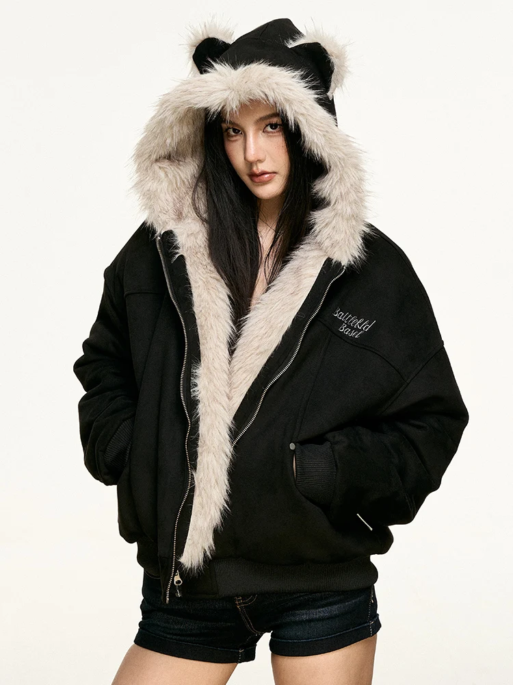 Aaisup Embroidered Fur Collar Cotton Jaet Women Winter Loose Thi Warm Hooded Cotton Coat Trendy
Aaisup Embroidered Fur Collar Cotton Jaet Women Winter Loose Thi Warm Hooded Cotton Coat Trendy