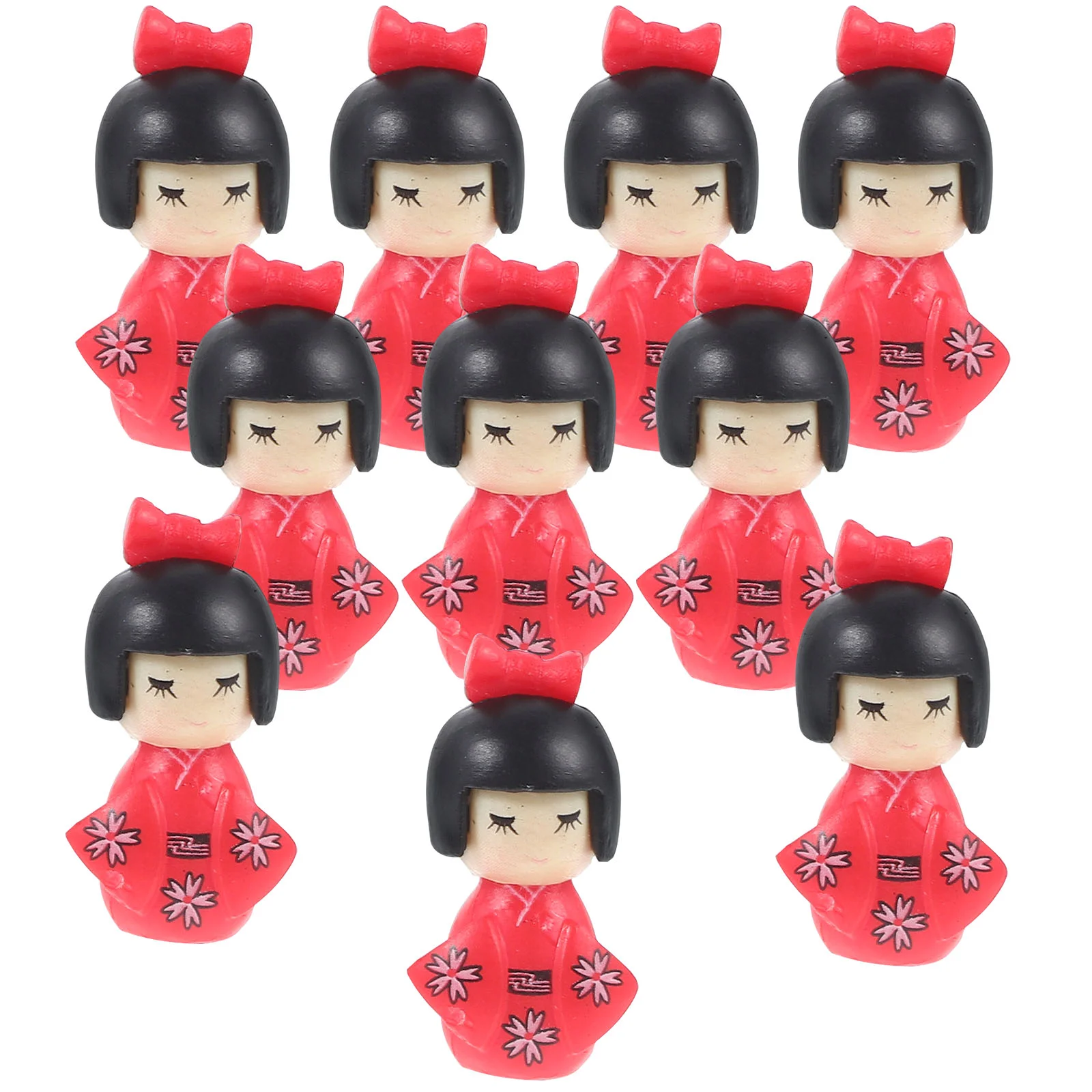 10 Pcs Kimono Japanese Dolls Statuette Miniature Plastic Desktop Ornament Artistic
10 Pcs Kimono Japanese Dolls Statuette Miniature Plastic Desktop Ornament Artistic