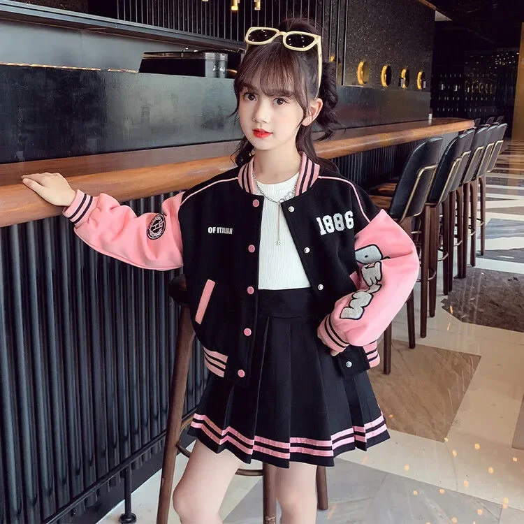 2025 winter spring Girls Teenager Patchwork zipper striped Coats Jacket + baseball clothes sexy short skirt 5 6 7 8 9 10 11 year
2025 winter spring Girls Teenager Patchwork zipper striped Coats Jacket + baseball clothes sexy short skirt 5 6 7 8 9 10 11 year