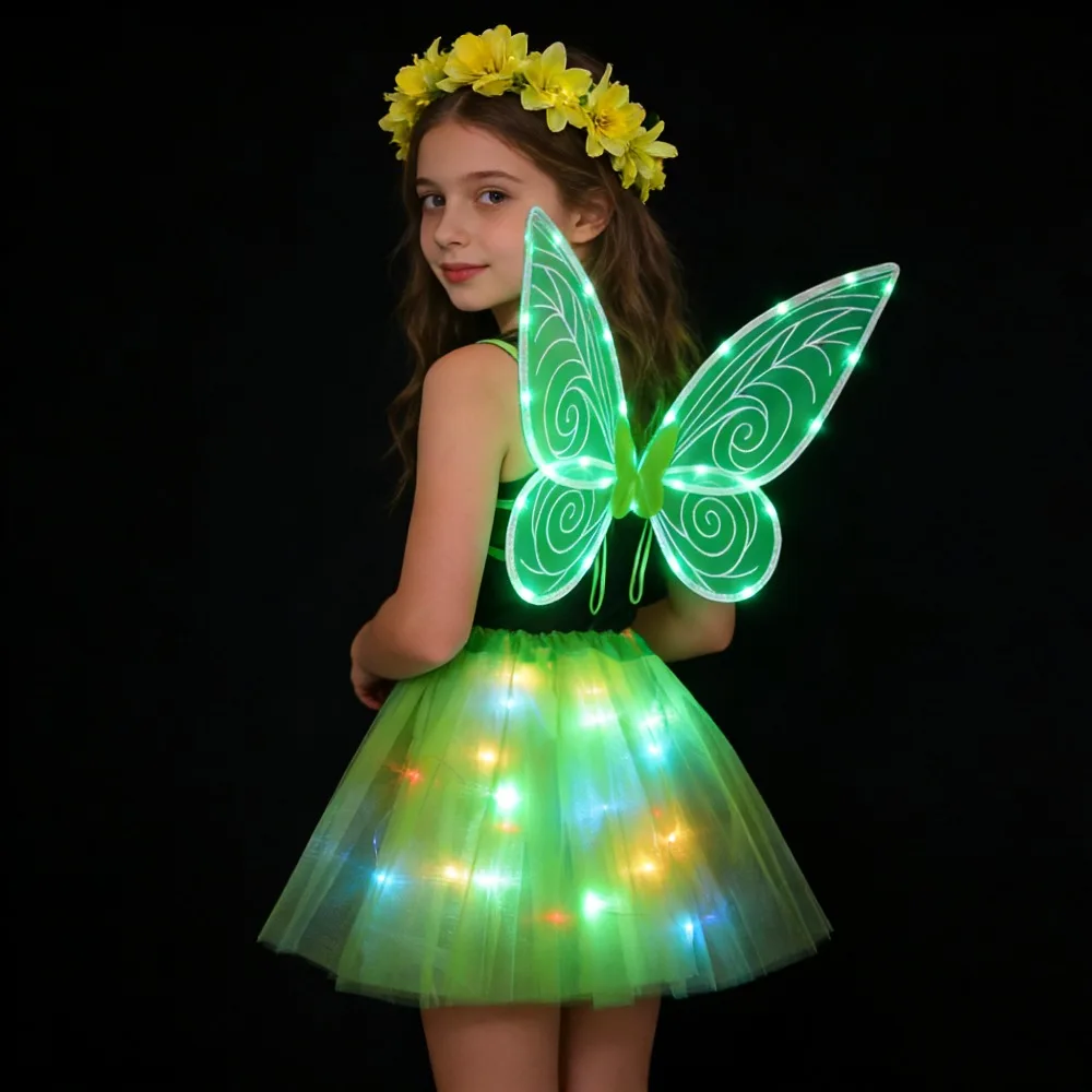 Adult Women Children Girls Luminous Light Up Elf Wings Glow Party Flower Wreath Crown Skirt Tutu Birthday Gift Wedding Festival
Adult Women Children Girls Luminous Light Up Elf Wings Glow Party Flower Wreath Crown Skirt Tutu Birthday Gift Wedding Festival