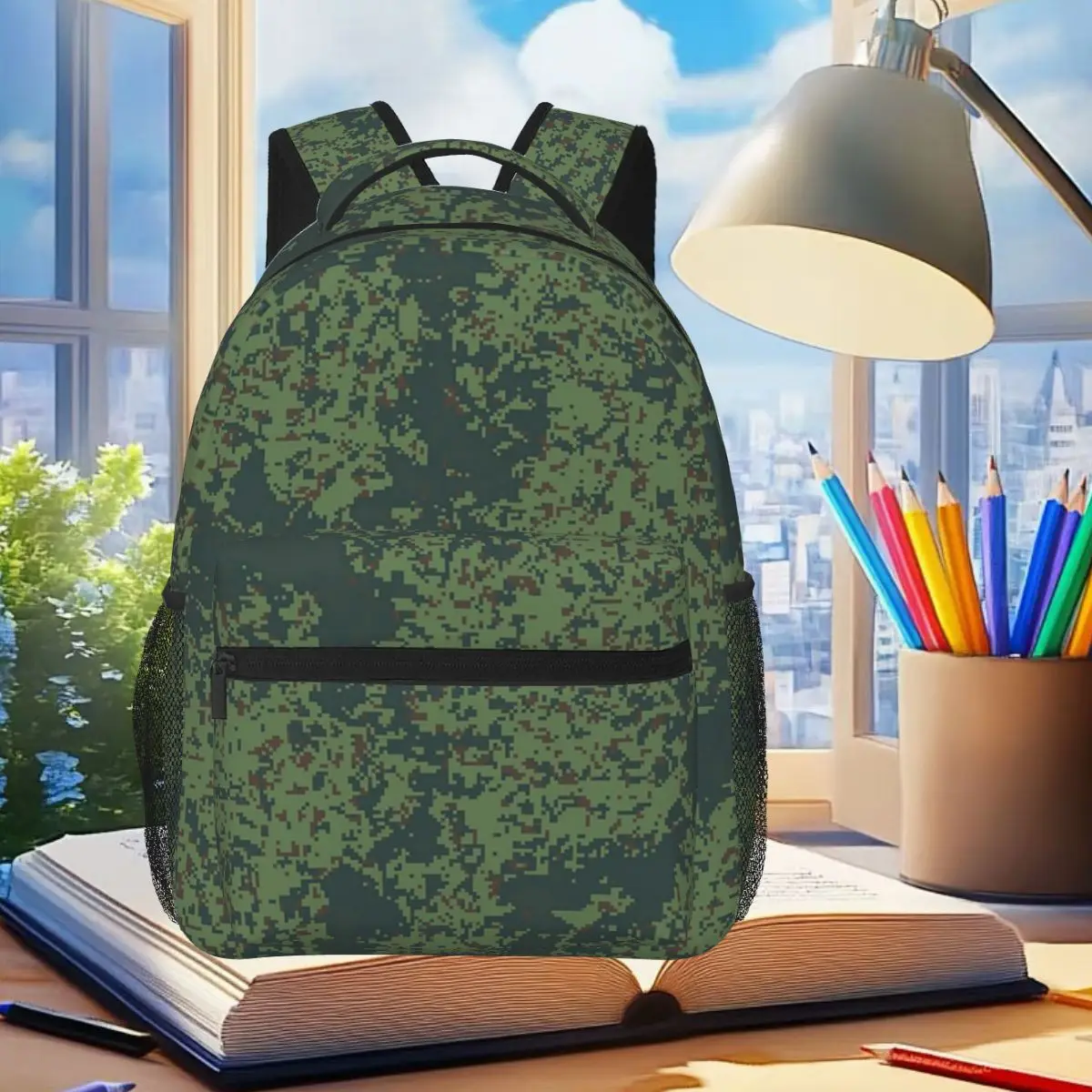 Green Digital Camo Backpack Student Boys Girls BookBag Children School Bag Computer Shoulder Bags for Men Women
Green Digital Camo Backpack Student Boys Girls BookBag Children School Bag Computer Shoulder Bags for Men Women