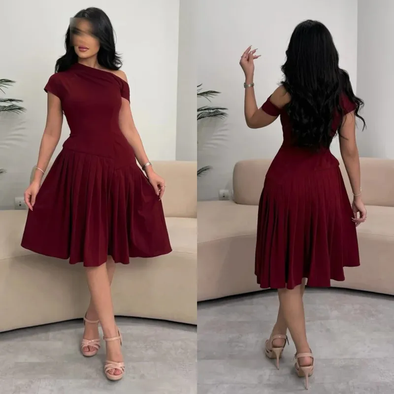 Aleeshuo Classic A-Line Sleeveless Red Prom Dresses Simple Off The Shoulder Evening Dress Pleat Formal Vestido 2025 Customized
Aleeshuo Classic A-Line Sleeveless Red Prom Dresses Simple Off The Shoulder Evening Dress Pleat Formal Vestido 2025 Customized