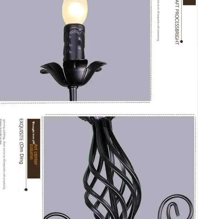 European Retro Industrial Chandelier Light 3/4/5/6 heads Wrought Iron Lamps For Living Room Bar Restaurant E14 Lustre Luminaria
European Retro Industrial Chandelier Light 3/4/5/6 heads Wrought Iron Lamps For Living Room Bar Restaurant E14 Lustre Luminaria