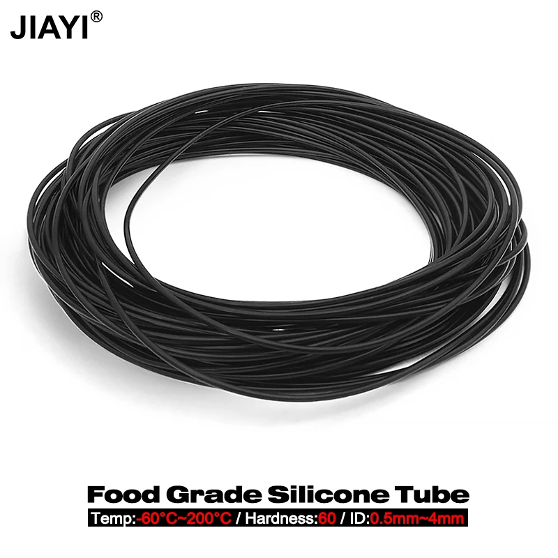 5M Food Grade Silicone Rubber Hose Flexible Silicone Tube Inner Diameter 0.5 1 2 3 4 5mm Black Nontoxic Small Capillary Pipe
5M Food Grade Silicone Rubber Hose Flexible Silicone Tube Inner Diameter 0.5 1 2 3 4 5mm Black Nontoxic Small Capillary Pipe