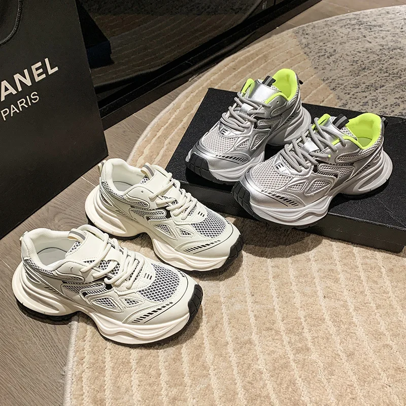 Popular Dad Shoes Women Spring and summer thick-soled height-increasing breathable versatile lightweight sports casual shoes
Popular Dad Shoes Women Spring and summer thick-soled height-increasing breathable versatile lightweight sports casual shoes