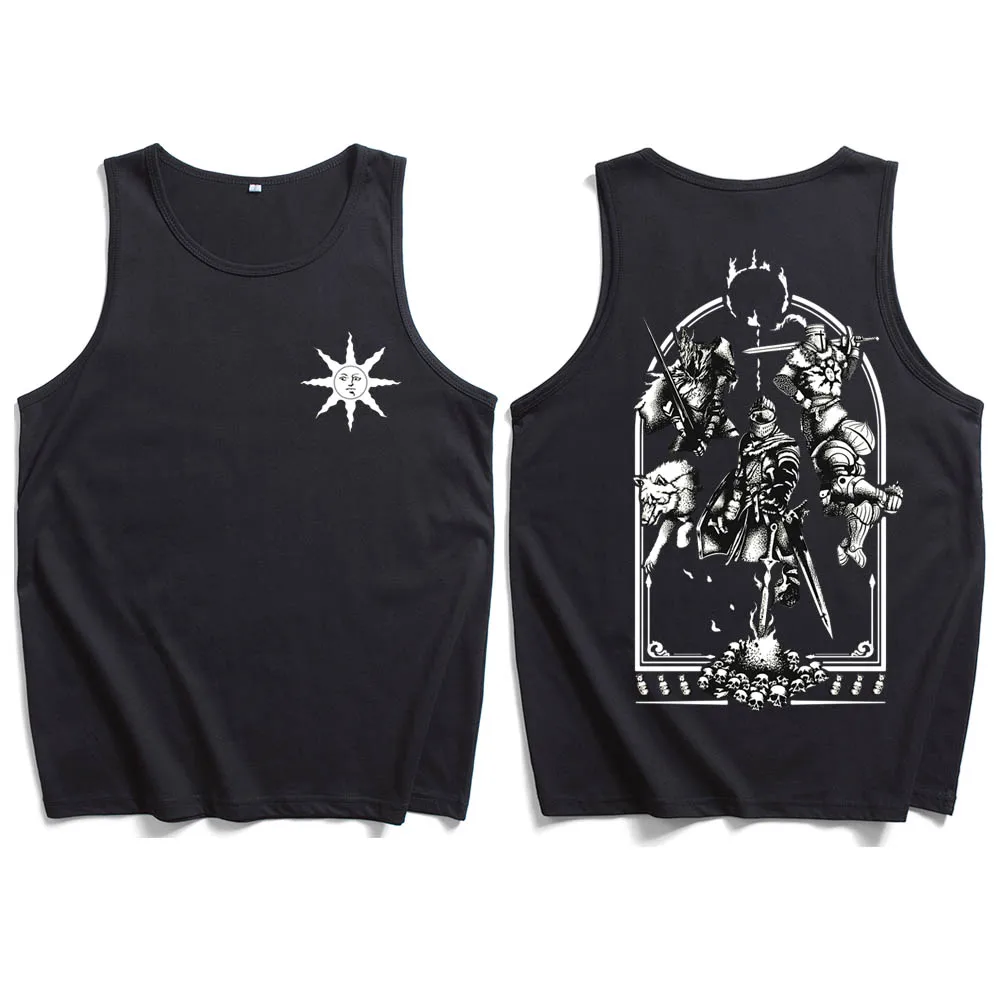 Майки Dark Souls Praise The Sun, футболка для мужчин и женщин, уличная одежда, жилет, рубашка, подарок фанату
Майки Dark Souls Praise The Sun, футболка для мужчин и женщин, уличная одежда, жилет, рубашка, подарок фанату