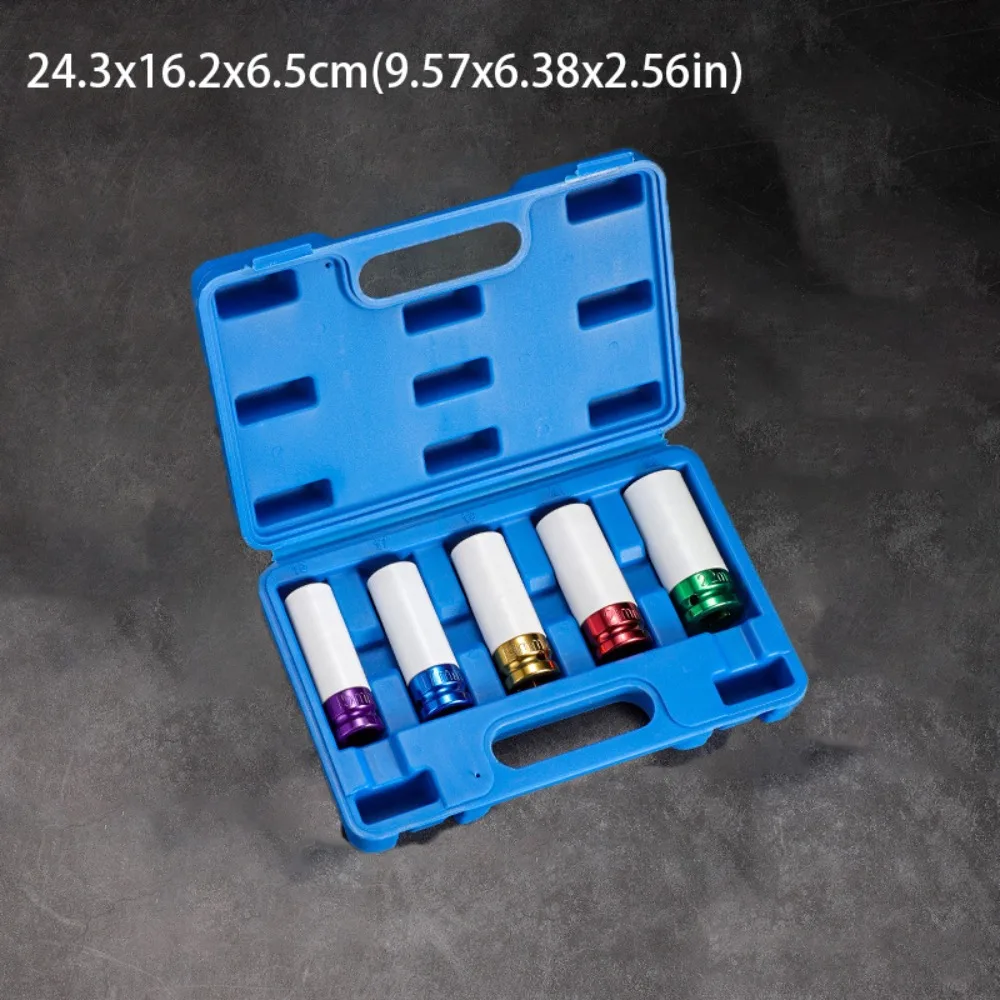 Thin Wall Drive Wheel Protector Deep Socket Metric Size Impact Socket Plastic Sleeve Color Coded Impact Wrench Socket
Thin Wall Drive Wheel Protector Deep Socket Metric Size Impact Socket Plastic Sleeve Color Coded Impact Wrench Socket
