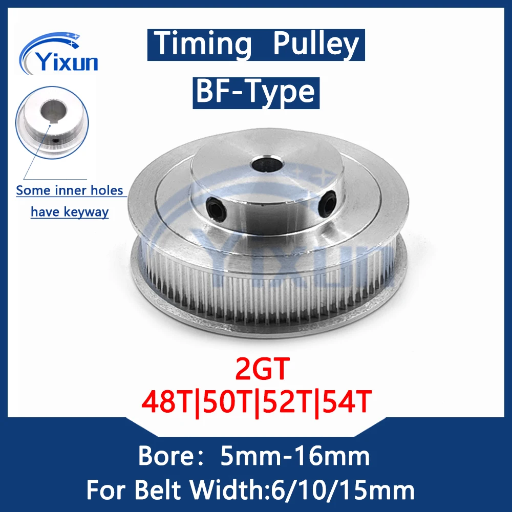 2GT G2M 48 50 52 54 Teeth Timing Pulley Bore 5/6/6.35/7/8/10/12/14/15/16mm Fit Belt Width 6/10/15mm GT2 Synchronous Wheel Pulley
2GT G2M 48 50 52 54 Teeth Timing Pulley Bore 5/6/6.35/7/8/10/12/14/15/16mm Fit Belt Width 6/10/15mm GT2 Synchronous Wheel Pulley