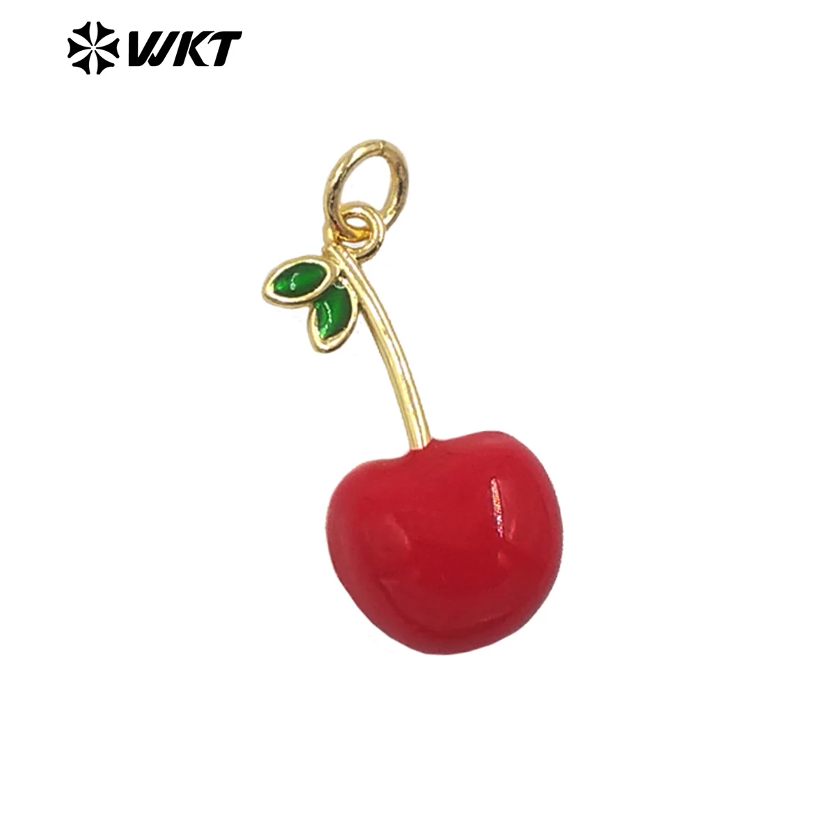 WT-JFE152 Niche Design Yellow Brass With Drop Oil Cherry Shape 18k Real Gold Plated Pendant For Girl Jewelry
WT-JFE152 Niche Design Yellow Brass With Drop Oil Cherry Shape 18k Real Gold Plated Pendant For Girl Jewelry