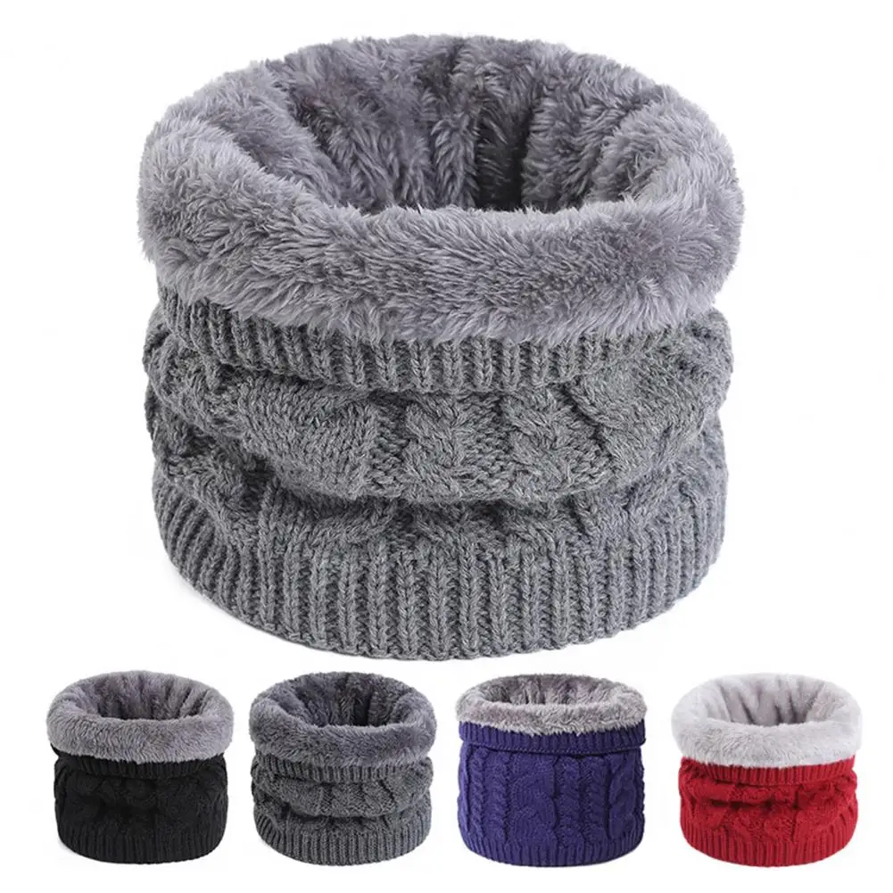 Knit Neck Scarf Thickened Plush Lining Thermal Scarf for Women Men Solid Color Twist Texture Neck Warmer Coldproof Windproof
Knit Neck Scarf Thickened Plush Lining Thermal Scarf for Women Men Solid Color Twist Texture Neck Warmer Coldproof Windproof