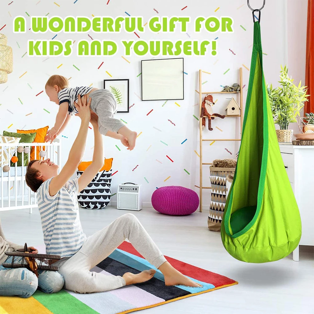Hammock Chair Cotton Adults Swing Seat Children Pod Swing Seat Hanging Kids Accessory Set Hanging System For Indoor Outdoor
Hammock Chair Cotton Adults Swing Seat Children Pod Swing Seat Hanging Kids Accessory Set Hanging System For Indoor Outdoor