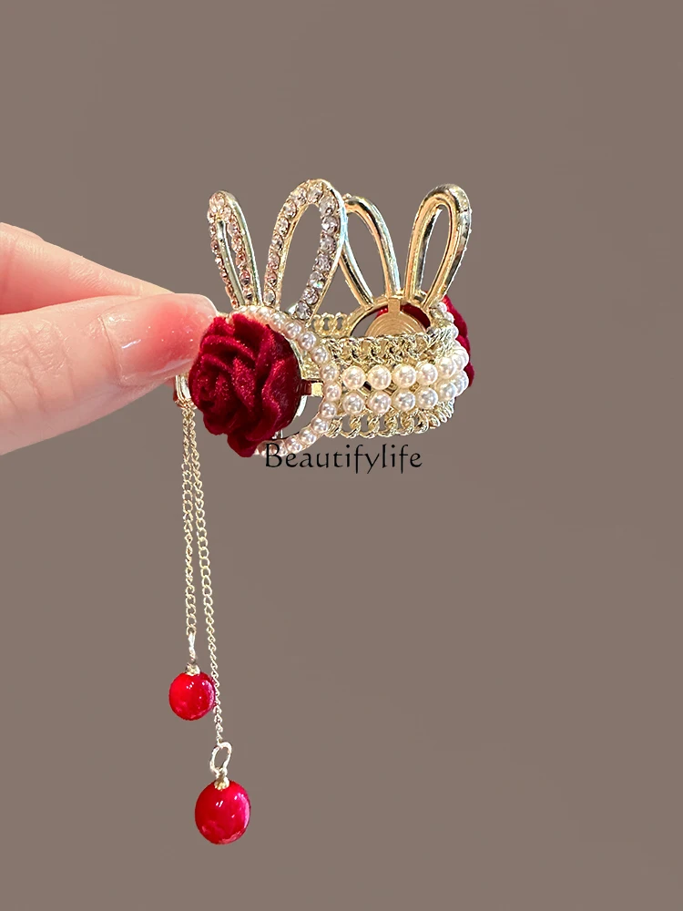 High Ponytail Small Jaw Clip Female Tassel Back Head Barrettes High-Grade Hair Accessories Small Size
High Ponytail Small Jaw Clip Female Tassel Back Head Barrettes High-Grade Hair Accessories Small Size