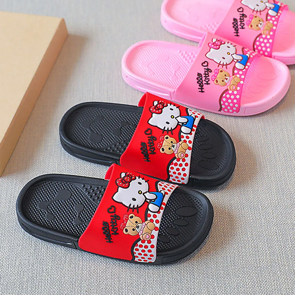 Hello Kitty Slippers for Kids Cute Print Eva Non-Slip Slides, Soft Summer Sandals for Girls, Indoor/outdoor Bathroom Beach Shoes
Hello Kitty Slippers for Kids Cute Print Eva Non-Slip Slides, Soft Summer Sandals for Girls, Indoor/outdoor Bathroom Beach Shoes