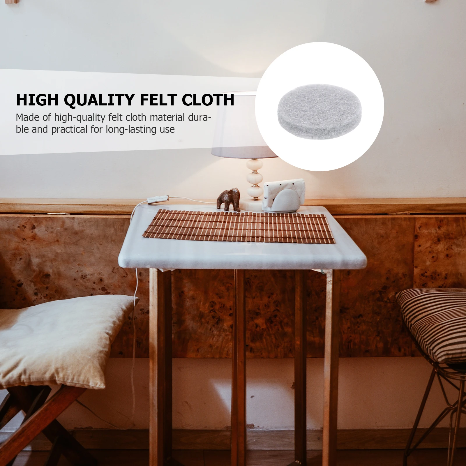 100pcs Non-slip Felt Pads for Furniture Legs Chairs Table Stabilizers White Circles Durable Practical Home Accessories Floor
100pcs Non-slip Felt Pads for Furniture Legs Chairs Table Stabilizers White Circles Durable Practical Home Accessories Floor