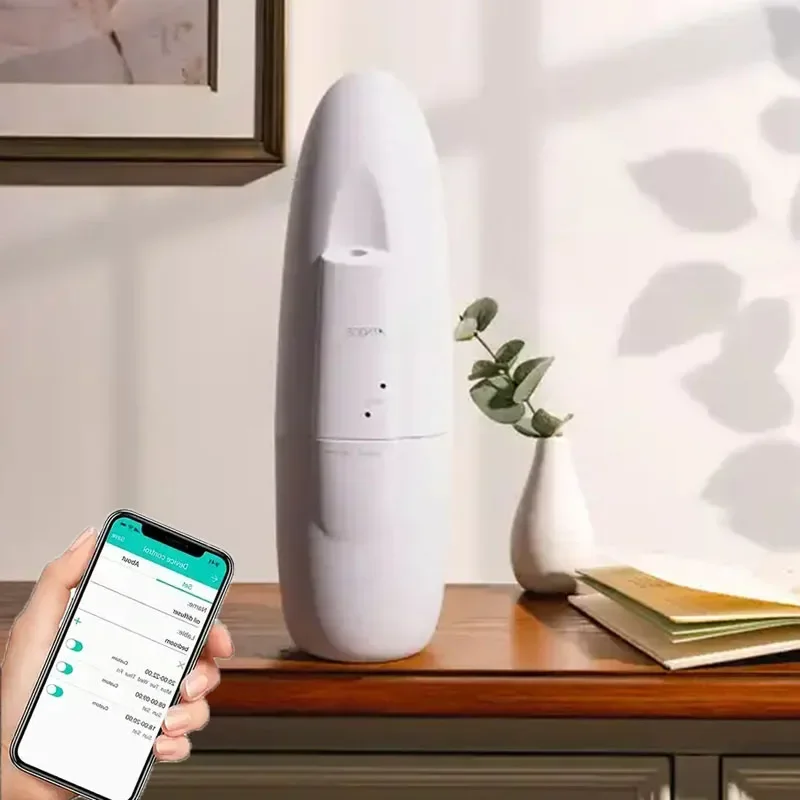 Подключаемый настенный безводный диффузор эфирного масла Bluetooth APP Control Аромадиффузор для домашнего офиса Умная ароматическая воздушная машина
Подключаемый настенный безводный диффузор эфирного масла Bluetooth APP Control Аромадиффузор для домашнего офиса Умная ароматическая воздушная машина