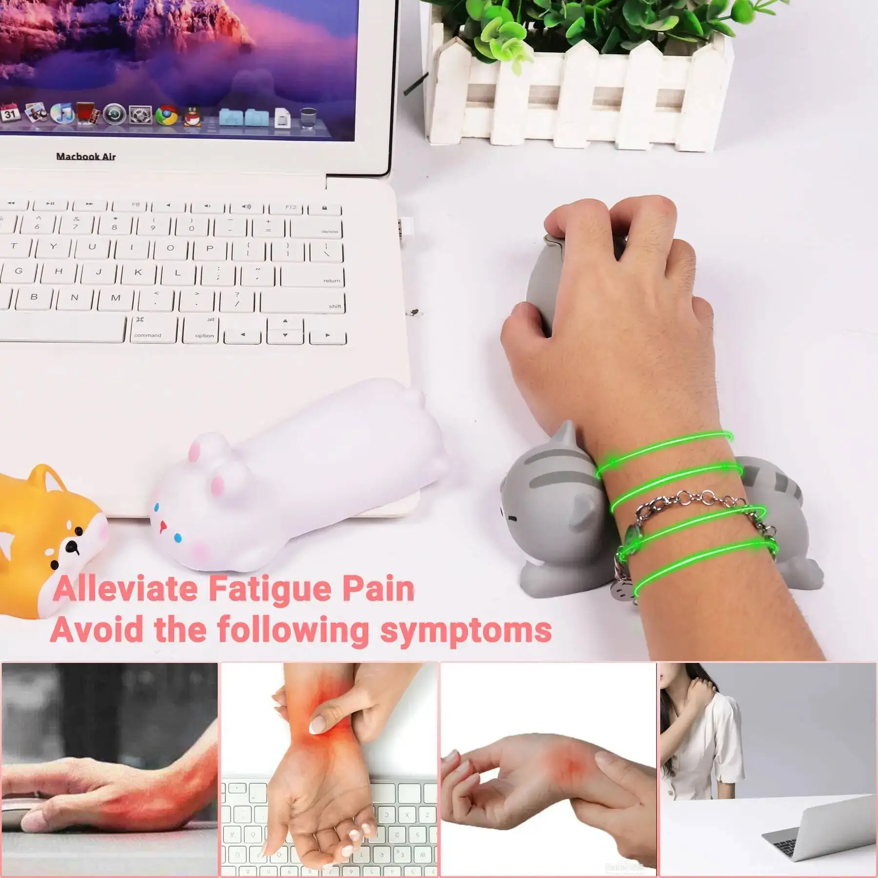 Cute Animal Mouse Pad Wrist Pad Ergonomic Design Soft Foam Resin Pink Mouse Pad Office Desk Pad Wrist Support Hand Pillow
Cute Animal Mouse Pad Wrist Pad Ergonomic Design Soft Foam Resin Pink Mouse Pad Office Desk Pad Wrist Support Hand Pillow