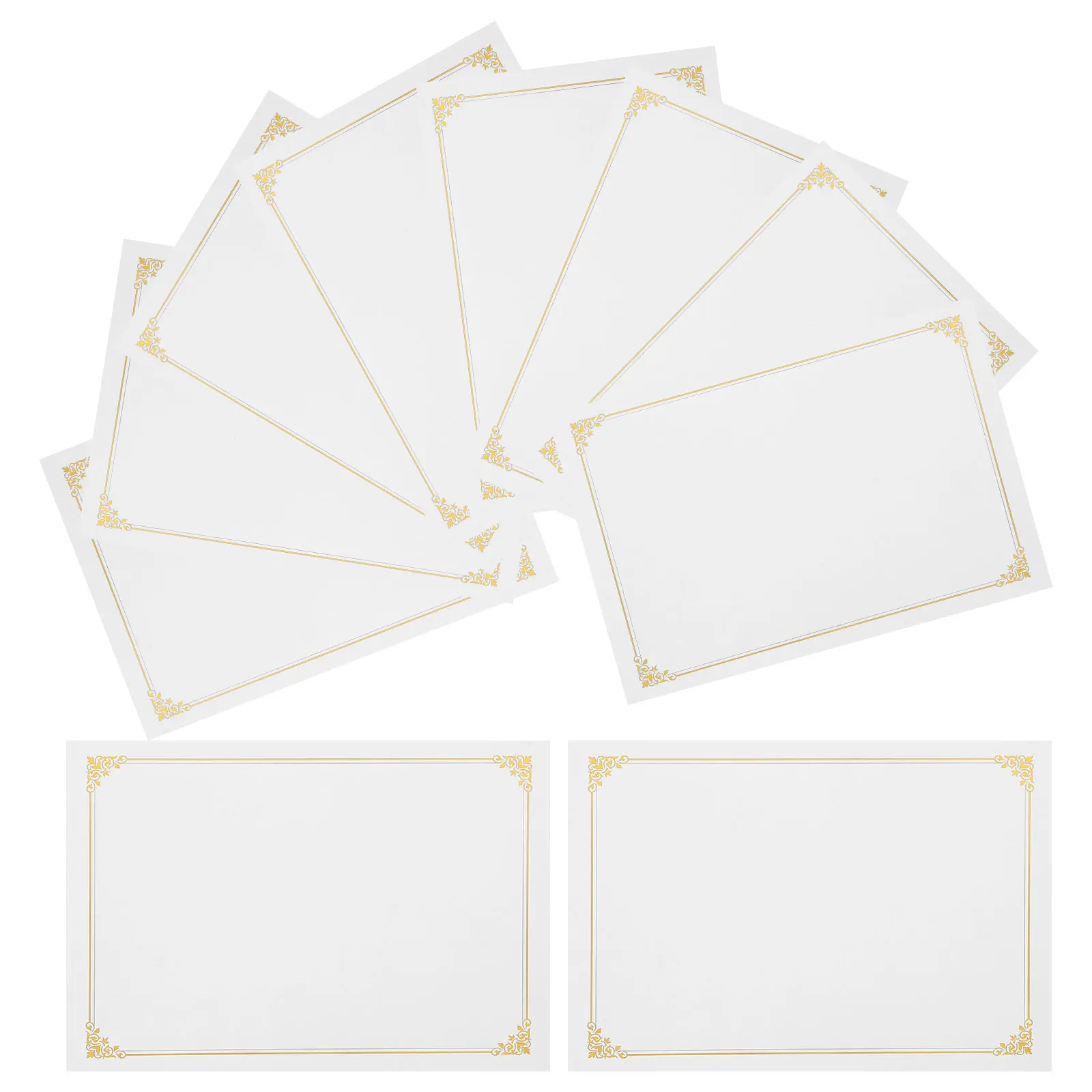 10Pcs Hot Stamping Certificate Paper A4 Blank Smooth Writable Paper for Awards Diplomas Graduation Certificates Printing
10Pcs Hot Stamping Certificate Paper A4 Blank Smooth Writable Paper for Awards Diplomas Graduation Certificates Printing