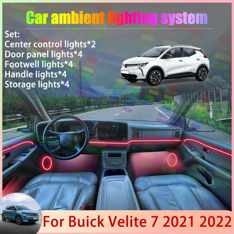 For Buick Velite 7 2021 2022 SUV 2/24 in 1 Car Atmosphere Light Lamp RGB Shade Ensemble Streamer Atmosphere Set Auto Accessories
For Buick Velite 7 2021 2022 SUV 2/24 in 1 Car Atmosphere Light Lamp RGB Shade Ensemble Streamer Atmosphere Set Auto Accessories