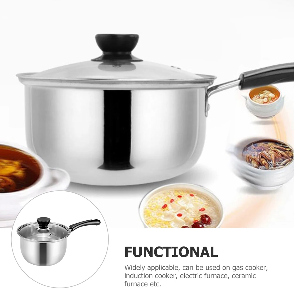 Stainless Steel Milk Pot Ergonomic Handle Heat Resistant Portable Design Multi Cooker Applicable Safe Cooking Milk Pot
Stainless Steel Milk Pot Ergonomic Handle Heat Resistant Portable Design Multi Cooker Applicable Safe Cooking Milk Pot