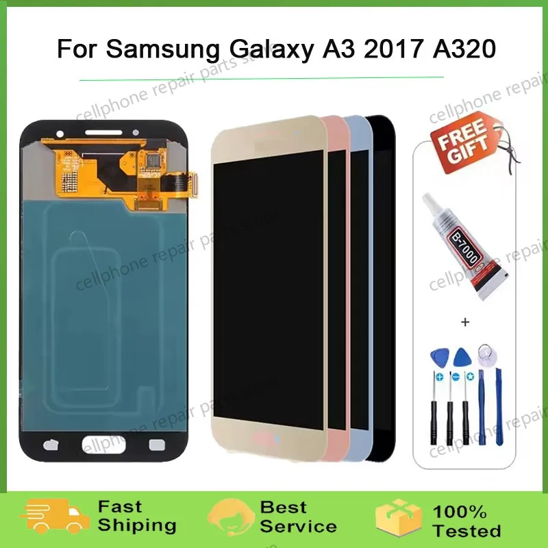 Oled ЖК-дисплей может регулировать яркость ЖК-дисплей для Samsung Galaxy A3 2017 A320, ЖК-дисплей с дигитайзером сенсорного экрана в сборе + подарки
Oled ЖК-дисплей может регулировать яркость ЖК-дисплей для Samsung Galaxy A3 2017 A320, ЖК-дисплей с дигитайзером сенсорного экрана в сборе + подарки