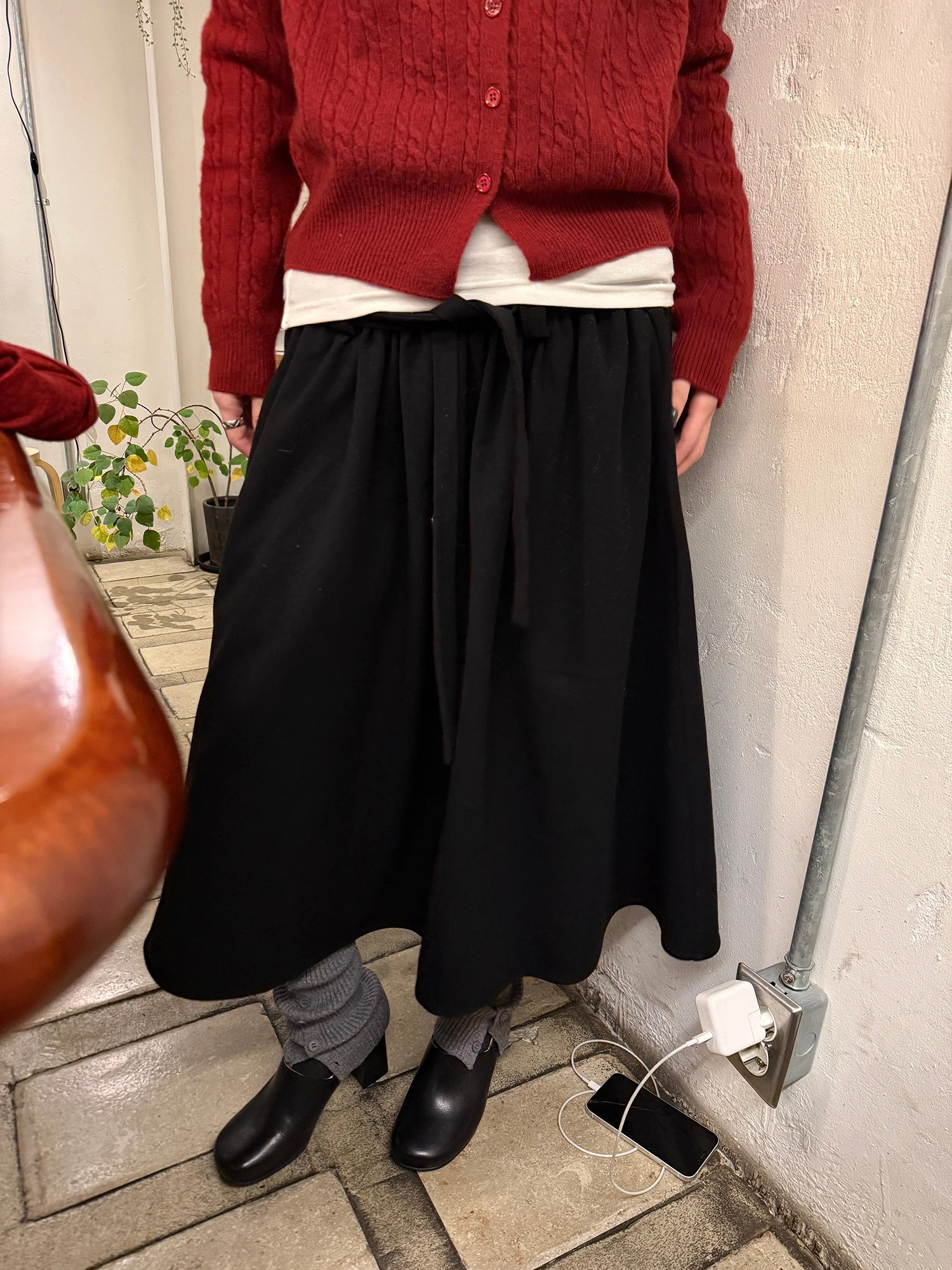 LelyMooch Autumn Winter Fce Thiened Slimming Vintage Umbrella Skirt Elastic Waist Bla Skirt with Belt Ceiling
LelyMooch Autumn Winter Fce Thiened Slimming Vintage Umbrella Skirt Elastic Waist Bla Skirt with Belt Ceiling
