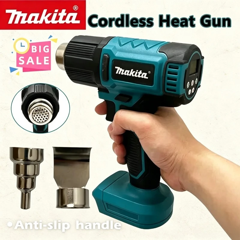 Makita 550°C Temperature Control Heat Gun Cordless Handheld Hot Air Gun And LED Display Soldering Thermal Blower 18V Tool
Makita 550°C Temperature Control Heat Gun Cordless Handheld Hot Air Gun And LED Display Soldering Thermal Blower 18V Tool
