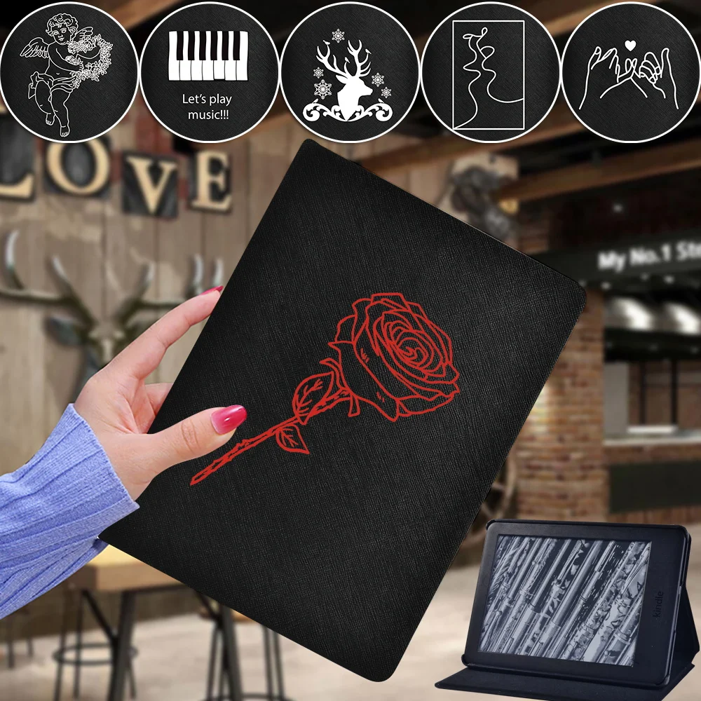Tablet Case for Amazon Kindle Paperwhite 5/Paperwhite 4/Paperwhite 1 2 3/Kindle 10th/Kindle 8th Simple Print Leather Stand Cover
Tablet Case for Amazon Kindle Paperwhite 5/Paperwhite 4/Paperwhite 1 2 3/Kindle 10th/Kindle 8th Simple Print Leather Stand Cover