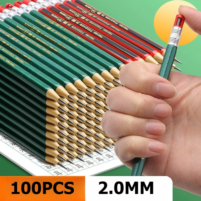 100-10pcs 2.0mm 2B Mechanical Pencil Set with Leads No Sharpening Sketching Automatic Pencil for Students
100-10pcs 2.0mm 2B Mechanical Pencil Set with Leads No Sharpening Sketching Automatic Pencil for Students