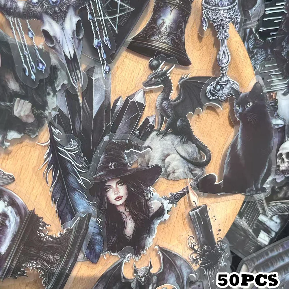 50pcs Vintage Magic Wizard Stickers Laptop Scrapbook Diary Decorative Helmet Guitar Mug DIY Waterproof Stickers
50pcs Vintage Magic Wizard Stickers Laptop Scrapbook Diary Decorative Helmet Guitar Mug DIY Waterproof Stickers