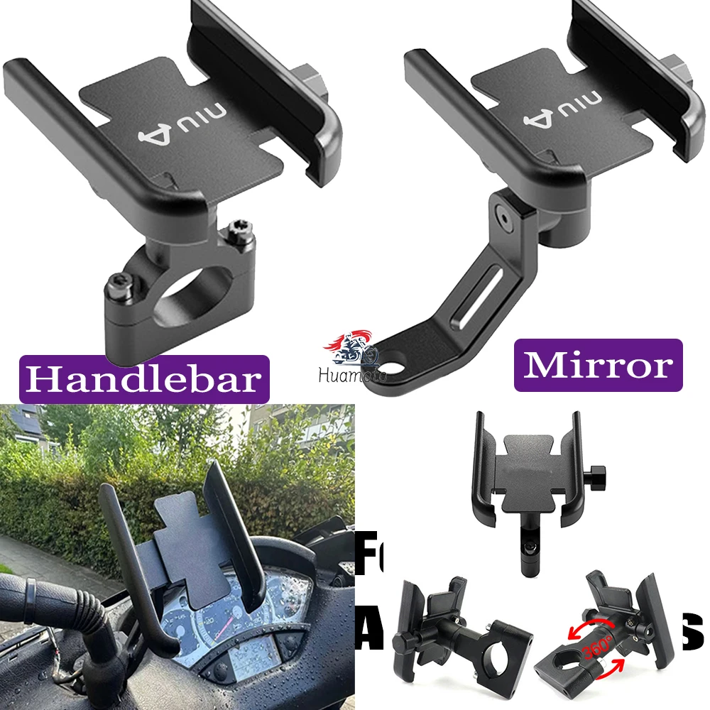 Mobile Phone Holder For NIU M1 M+ N1S NGT N1 U1 U+ Mirror Handlebar GPS Stand Bracket Motorcycle Accessories 360 Degree Rotation
Mobile Phone Holder For NIU M1 M+ N1S NGT N1 U1 U+ Mirror Handlebar GPS Stand Bracket Motorcycle Accessories 360 Degree Rotation