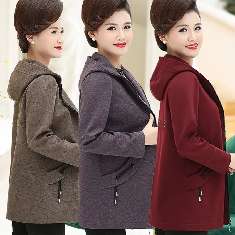 Mother Wear Jacket 2024 New Middle-Aged Elderly Coat Women's Windbreaker Spring Autumn Outerwear Tops 5XL Female Coats
Mother Wear Jacket 2024 New Middle-Aged Elderly Coat Women's Windbreaker Spring Autumn Outerwear Tops 5XL Female Coats