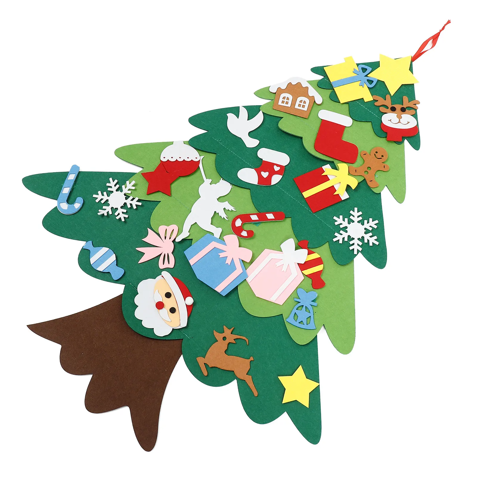 Felt Christmas Tree DIY Set Eco-Friendly Felt Safe Material Easy Handmade Xmas Ornament Suitable for Holiday Parties 
Felt Christmas Tree DIY Set Eco-Friendly Felt Safe Material Easy Handmade Xmas Ornament Suitable for Holiday Parties