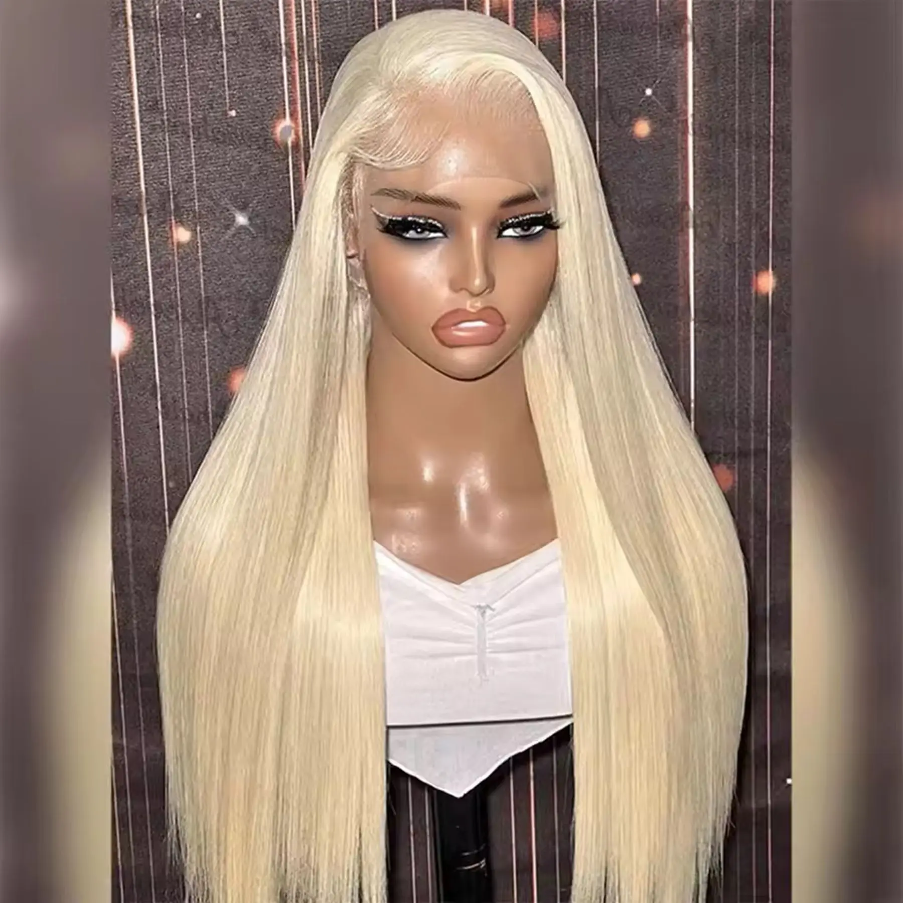 613 Honey Blonde Color 13X4X1 HD Full Lace Frontal Wigs For Black Women Preplpucked With Bleach Knots Cosplay Wedding Free Gifts
613 Honey Blonde Color 13X4X1 HD Full Lace Frontal Wigs For Black Women Preplpucked With Bleach Knots Cosplay Wedding Free Gifts
