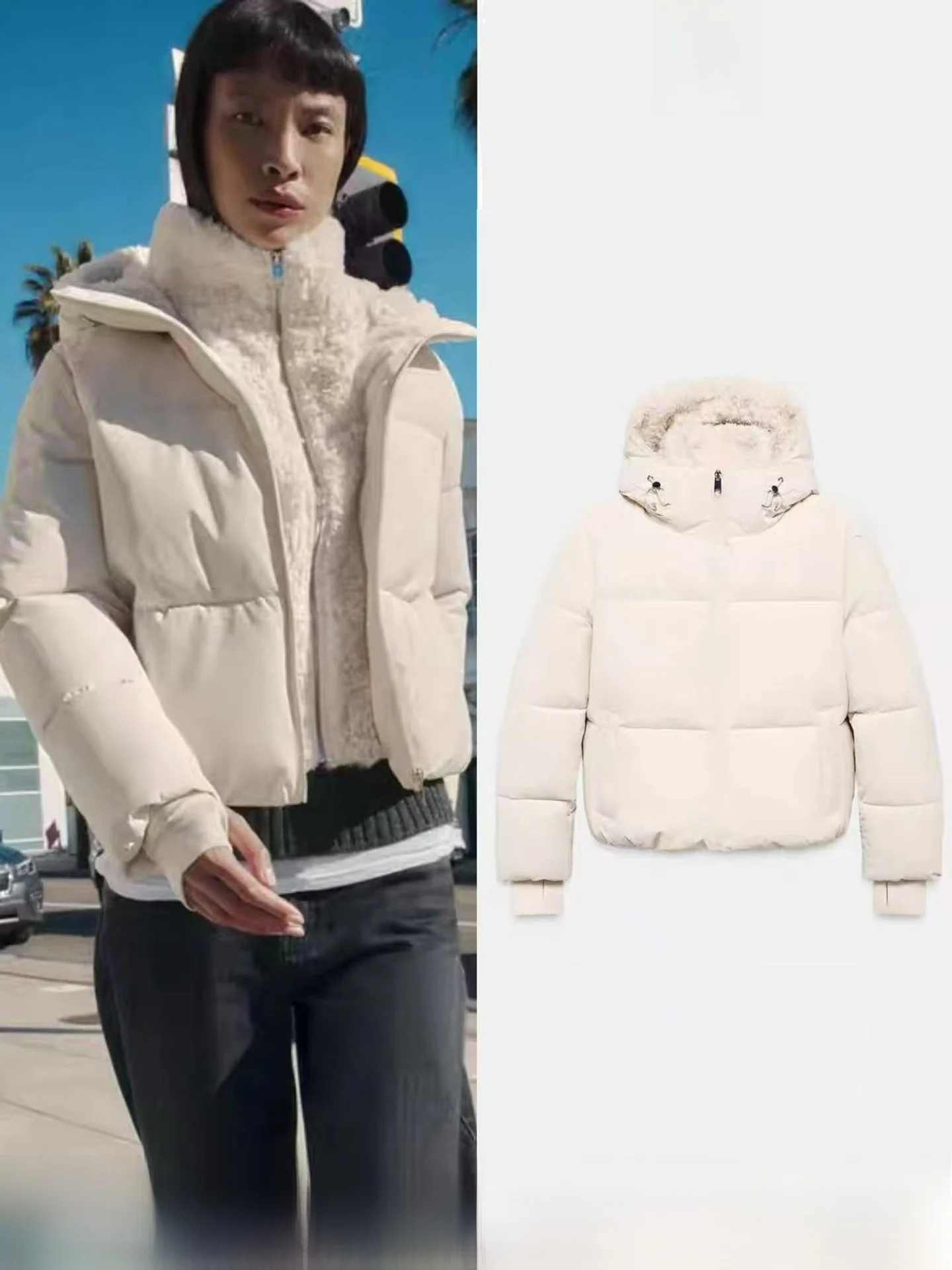 Winter New Women's Short Double Collar Long Sleeve Fleece Lined Hooded Cotton Jacket Coat Commute Style Loose Fit Zipper Closure
Winter New Women's Short Double Collar Long Sleeve Fleece Lined Hooded Cotton Jacket Coat Commute Style Loose Fit Zipper Closure